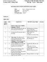 kế hoạch sử dụng đồ dùng dạy hoc