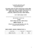 GIÁO ÁN  TOÁN 6 CHUẨN KIẾN THỨC KỸ NĂNG 2013-2014