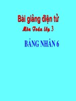 Bảng nhân 6_ Toán lớp 3