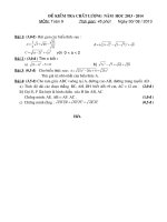 DE KT CHAT LUONG DAU NAM