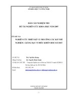 nghiên cứu thiết kế và thi công các kit thí nghiệm- giảng dạy vi điều khiển