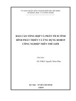báo cáo tổng hợp và phân tích tình hình phát triển và ứng dụng robot công nghiệp trên thế giới