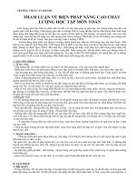 tham luan bien phap nang cao CL hoc tap Toan