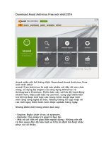 ‎một số phần mềm diệt virus tốt nhất  > ‎ Avast freeantivirus 8