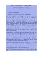 phát biểu HT lễ khai giảng