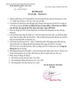 Kế hoạch tuần 5 (III/9)