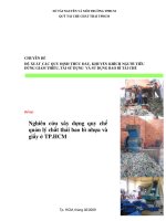 đề xuất các quy định thúc đẩy, khuyến khích người tiêu dùng giảm thiểu, tái sử dụng và sử dụng bao bì tái chế