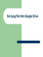 Hướng dẫn sử dụng google driver