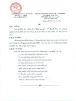 ĐỀ,  ĐÁP ÁN THI HSG VĂN 8 CẤP HUYỆN 2011-2012