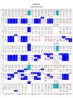 THỜI KHÓA BIỂU (áp dụng từ ngày 9/9/2013)