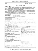 Giao An Dai so 9 ca nam font TimeRoman