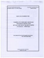 nghiên cứu phối hợp chitinase với thuốc kháng nấm để trị bệnh nhiễm vi nấm da và niêm mạc