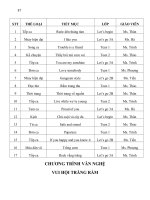 CHƯƠNG TRÌNH VĂN NGHỆ TRUNG THU