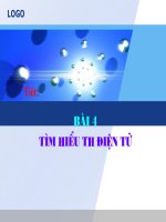 Bài 4: Tim Hieu Thu dien tu