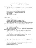 LICH TRINH HOAT DONG CHUYEN MON