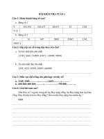 Bài ôn tập tuần thứ 2