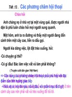 Tiết 13Các phương châm hội thoại ( TT)