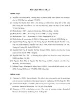 Đánh giá mức độ hài lòng của khách hàng đối với sản phẩm của công ty cp việt pháp - sản xuất thức ăn gia súc proconco_luận văn thạc sĩ kinh tế