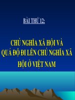 CNXH va qua do len CNXH o VN