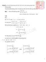 Mộ số bài tập về Hệ Phương Trình Bậc Nhất Hai Ẩn