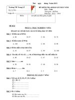 ĐỀ KHAO SAT ĐẦU NĂM 2&3: 13-14