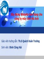 XÂY DỰNG WEBSITE BÁN HÀNG CHO CÔNG TY MÁY TÍNH HÀ ANH