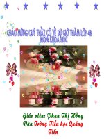 khoa học lớp 4: phòng bệnh béo phì