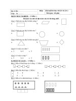 Bài kiểm tra toán tuần 3