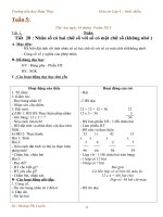 tuần 5 lớp 3 buổi chiều hay lắm