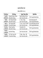 Lịch công tác tuần 4 (09/09 - 14/09/2013)