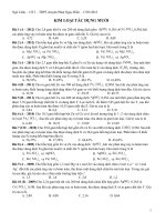 KIM LOẠI TÁC DỤNG MUỐI