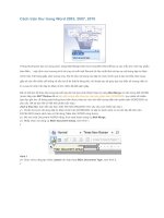 Cách trộn thư trong Word 2003, 2007