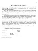 tổng hợp tài liệu ôn thi học phần quản trị học