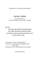 xây dựng quy trình theo dõi trị liệu dựa trên nồng độ của một số thuốc có giới hạn trị liệu hẹp ở người việt- san phâm