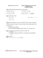 KSCL Đầu năm lớp 7