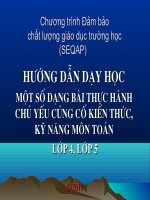 Bài giảng môn Toán