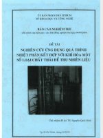 nghiên cứu ứng dụng quá trình nhiệt phân kết hợp với khí hóa một số loại chất thải để thu nhiên liệu