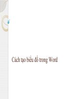 Cách tạo biểu đồ trongWord