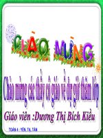 TOÁN: YẾN, TẠ ,TẤN