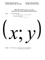 đề thi vào chuyên đại học khoa học tự nhiên hà nội năm 2012