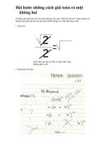 Hài hước những cách giải toán có một không hai