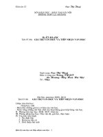 giá trị văn học học và tiếp nhận văn học