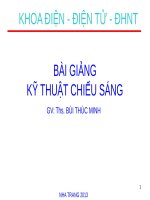 Kỹ thuật chiếu sáng-Tổng quan về chiếu sáng