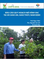 BÁO CÁO QUY HOẠCH MÔ HÌNH VAC TẠI XÃ GIAO AN, GIAO THỦY, NAM ĐỊNH