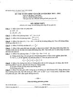 Đề Toán (ko chuyên) tuyển 10 nh 13-14