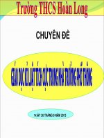 Chuyên đề: Giáo dục kỷ luật tích cực trong trường phổ thông của trường THCS Hoàn Long - Yên Mỹ - Hưng Yên