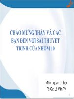 Bài giảng môn quản trị học