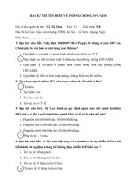 Bài dự thi tìm hiểu về phòng chống HIV/AIDS