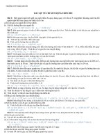 Bài tập chuyển động tròn đều