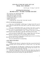 Kế hoạch giảng dạy Toán 9 - Tin 678